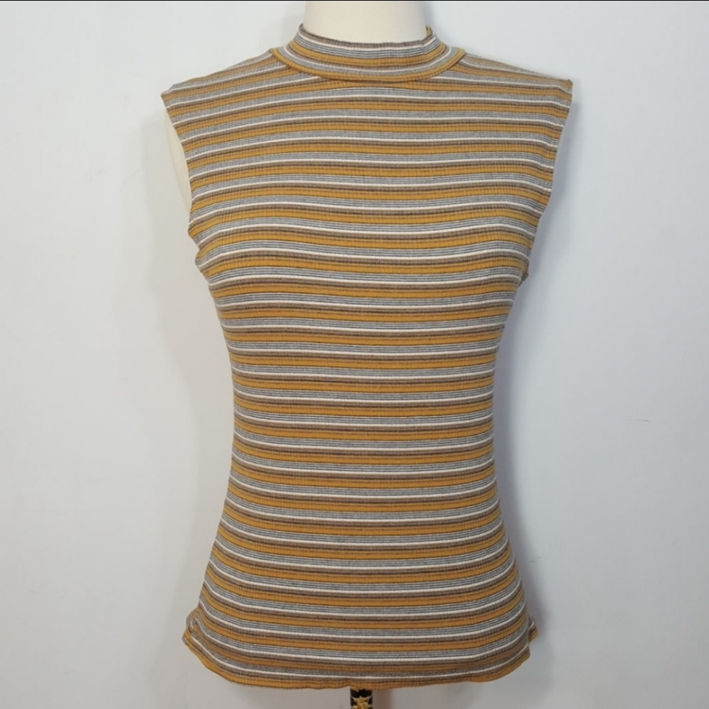 Modcloth Mockneck Ribbed Tank